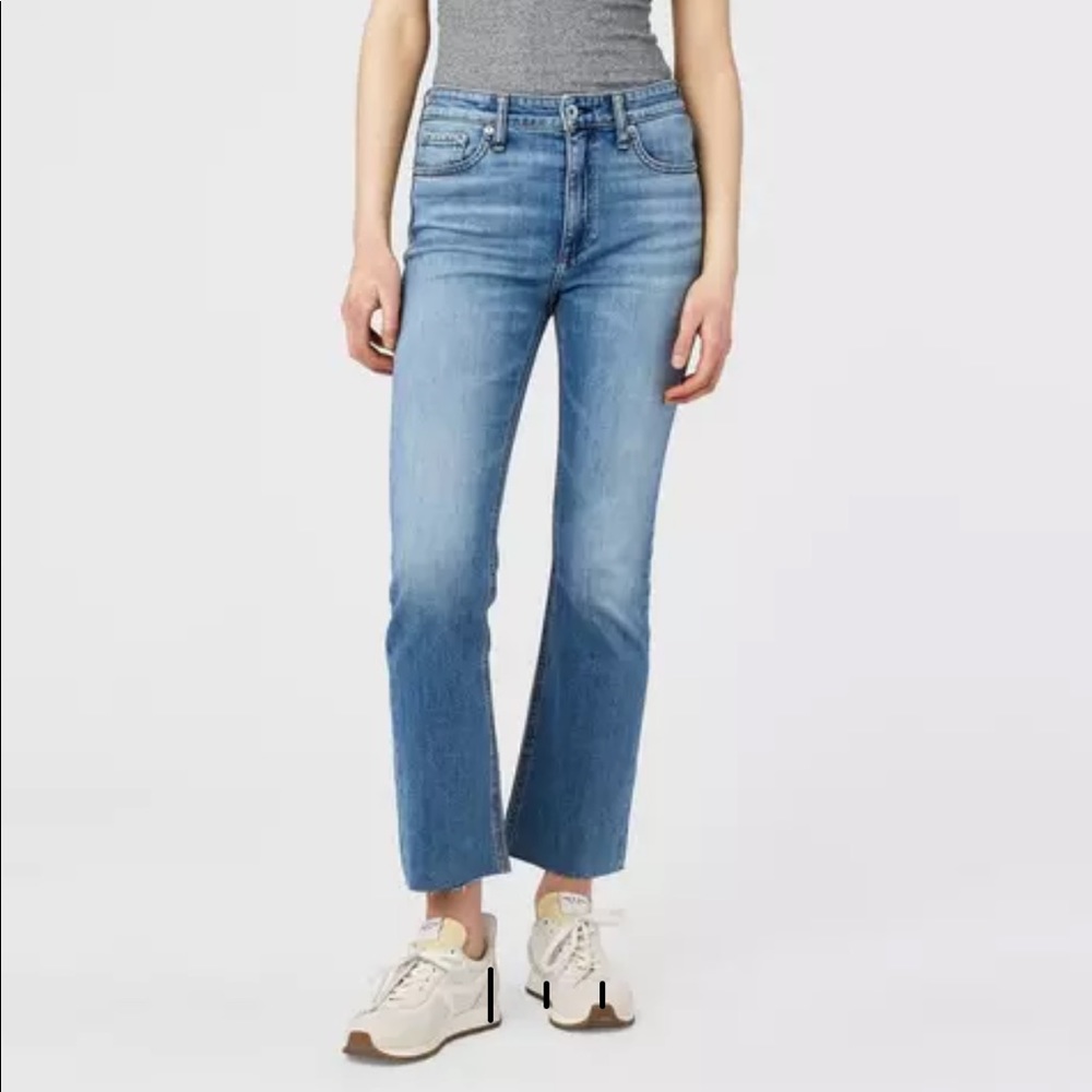 New Rag & Bone Higb-rise Ankle Flare Nina Jeans